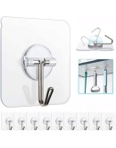 Здравa самозалепващa кукa за закачане прозрачна